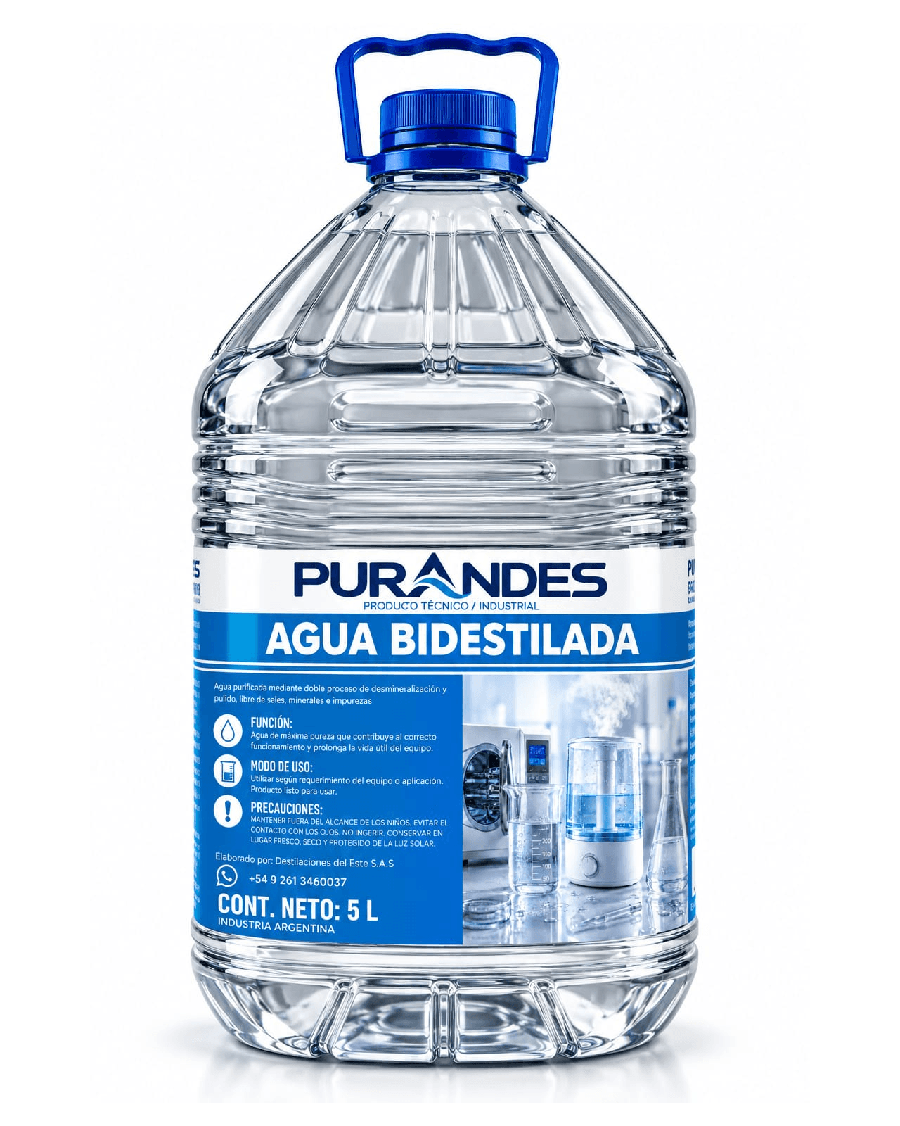 Agua bidestilada
