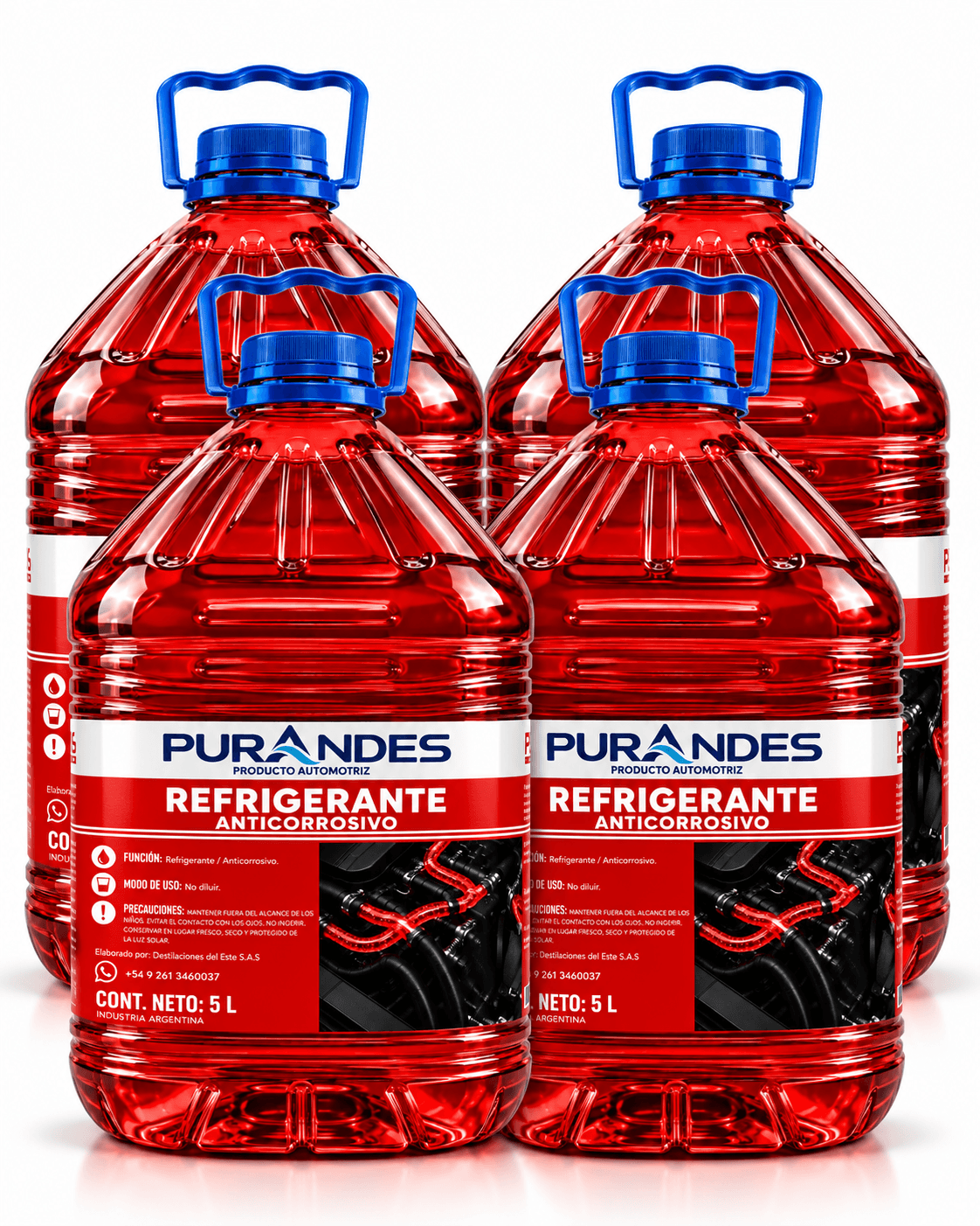 Pack de Refrigerante / Anticorrosivo Rojo